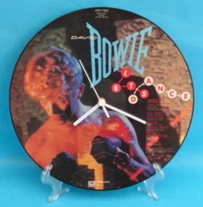 DAVID BOWIE 12" WALL CLOCK Upcycled Vinyl Record Picture Disc Pic 12P149 - Picture 1 of 5