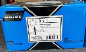 #9 X 1" HEX WASHER w/NEOPREME SEAL NEEDLE POINT 4000/CS. - Picture 1 of 4