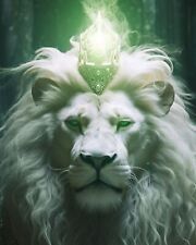 White Lion king Poster Home Decor Canvas Painting Wall Art Picture