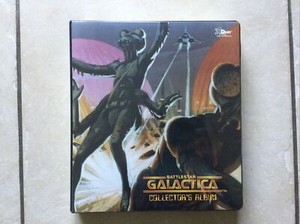 Battlestar Galactica Full Set of 72 Trading Cards in Album - Dart 1996