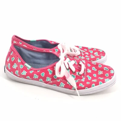 Zapatos de lona Keds Taylor Swift con estampado de corazón talla 8,5 para mujer rosa verde azulado Foto 1 de 4