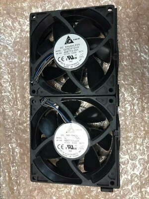 QFR0912VH - HP 468773-001 Z600 REAR SYSTEM FAN - (2 X Fan and Mount) - Image 1 of 3