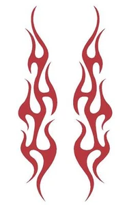 FLAME #112 DECAL VINYL GRAPHIC CAR TRUCK BLAZE SUV SEMI CROSS OVER FIRE VAN - Picture 1 of 2