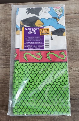 VTG 1993 Double Dragon Video Game Birthday Paper Tablecloth 54”x 89” NIP - Image 1 of 3