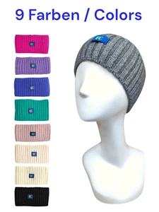 Stirnband 10 cm Damen Herren Winter warm Strick-Stirnband Sport Freizeit Outdoor - Bild 1 von 46