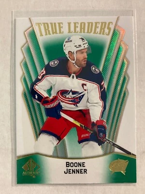 2021-22 SP Authentic True Leaders Green #TL-21 Boone Jenner  H4R2A - Image 1 of 2