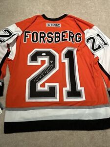 Peter Forsberg Signed CCM Philadelphia Flyers Hockey NHL Jersey JSA COA HOF