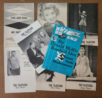 THE PLAYGOER Geary Theatre - Lote de 7 programas Foto 1 de 4