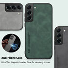 For Samsung S21 S22 S24 Ultra S20 S23 FE A52S A53 Magnetic Leather Case Cover