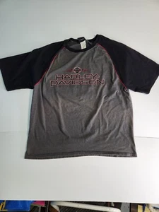 L-A Harley-Davidson Lewiston Maine Size 2XL Gray with Black Sleeves Pre-owned - Picture 1 of 7