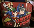 Ordinateur de bureau vintage DC Warners Comics United Force Trash Can Superman Batman Robin 8x13 ?
