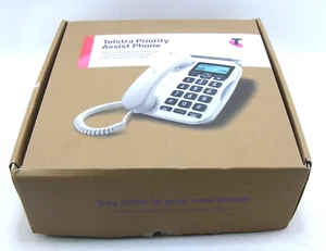 Telstra Priority Assist Phone Handset Kit New Open Box White Manual - Zdjęcie 1 z 17