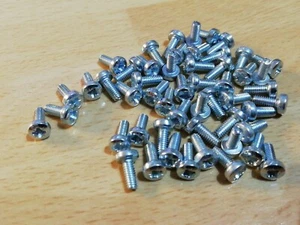 M2.5 x 6 Steel Machine Screw Pozi Pan DIN 7985 Zinc 50pcs - Picture 1 of 2