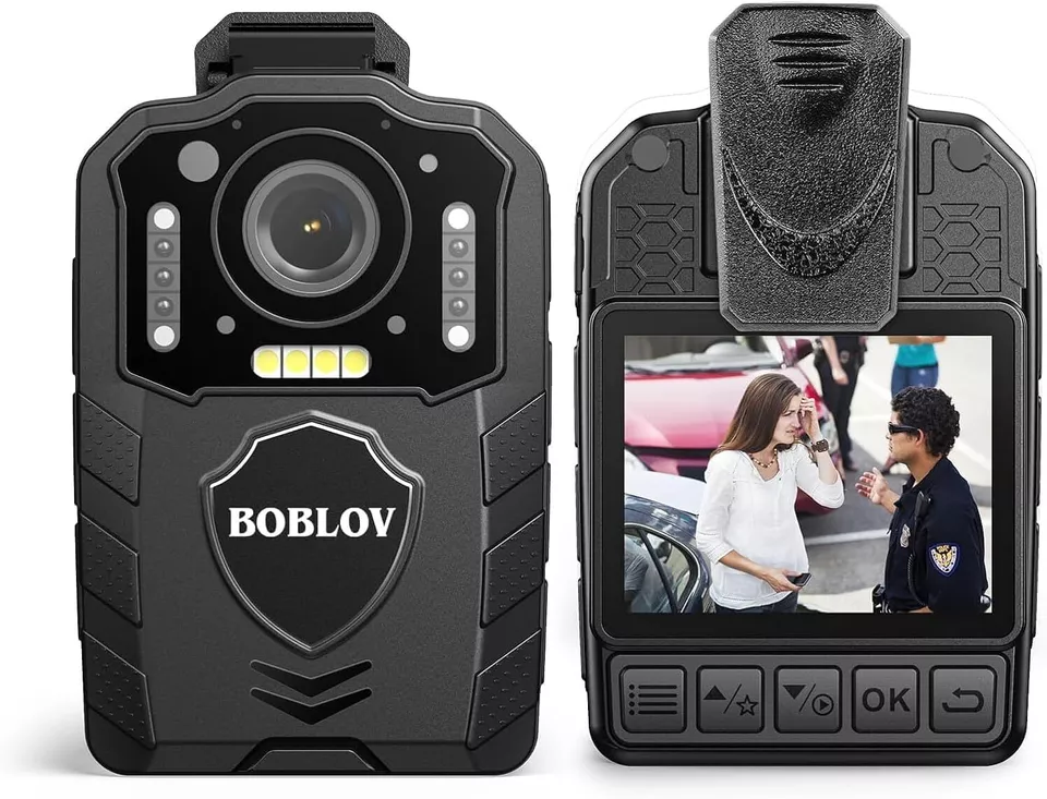 BOBLOV KJ25 1440P Police Body Camera 1296P NightVision Recorders Body Cam - Image 1 of 4
