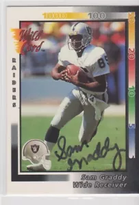SAM GADDY OAKLAND RAIDERS TENNESSEE UNIVERSITY AUTOGRAPHED CARD - Picture 1 of 1