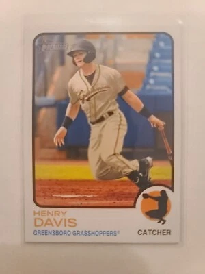 2022 Heritage Minors Henry Davis #201 SP Image Variation Greensboro Grasshoppers - Image 1 of 2