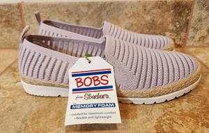Bobs From Skechers | Women's Memory Foam Purple Flexpadrilles Shoes Size 5.5 NEW - Picture 1 of 14