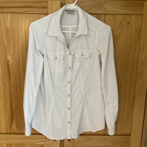 Royal Robbin’s 100 % Nylon weiß geknöpftes Hemd Damen SM GEBRAUCHT, IN EINWANDFREIEM ZUSTAND Top - Bild 1 von 4