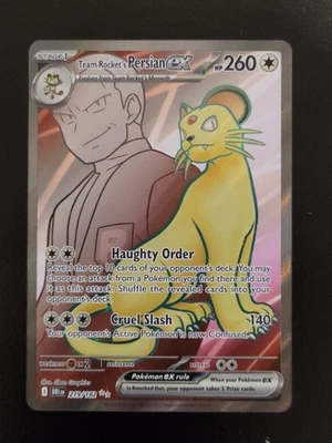Pokémon TCG Destined Rivals Team Rocket's Persian Ex 219/182 Ultra Rare Full Art - image 1 of 2