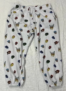 Marvel Pajamas White With Super Hero Faces Women 1X - Picture 1 of 9