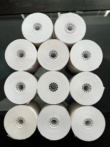 12 Thermal Paper Rolls 2 1/4” x 200’ – Credit Card Machine - Picture 1 of 4