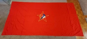 RARO ENORME ORIGINAL SFRJ CROACIA YUGOSLAVIA SSOJ BANDERA COSIDA TITO JUVENTUD 3m x 1.5 - Imagen 1 de 9