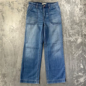 Madewell Wide Leg Jeans Damen Gr. 26 Blau Medium Wash Denim - Bild 1 von 9