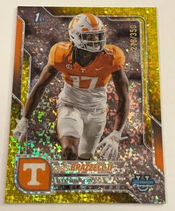 Chris Brazzell II 2025 Bowman Chrome U University Yellow Mini 1st RC Card /350 - Picture 1 of 1