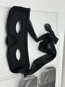 3 Adult Unisex Superhero Black Eye Mask Halloween Cosplay Costume Accessory - Picture 1 of 4