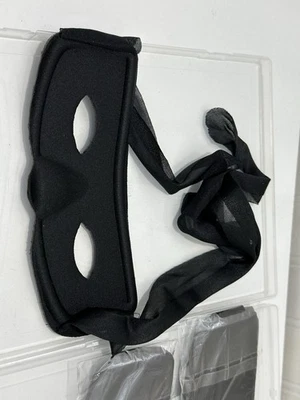 3 Adult Unisex Superhero Black Eye Mask Halloween Cosplay Costume Accessory - Image 1 of 4