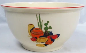 Homer Laughlin große 10,5" Rührschüssel Küche Kraft Mexicana Keramik Vintage 1930er - Bild 1 von 11