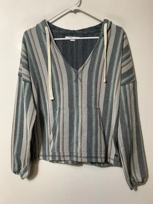 Sudadera con capucha O’Neill Pullover Rosarito cuello en V calce relajado para mujer talla S nueva con etiquetas Foto 1 de 4