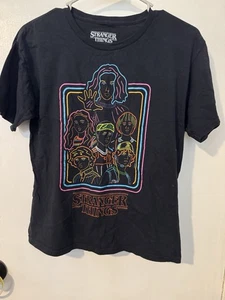 Youth Size Large Neon Print Stranger Things Tee From Journey Kids T-Shirt - Picture 1 of 2
