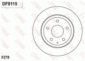Brake Disc MAZDA 6 2.0 DF8115 - Picture 1 of 2