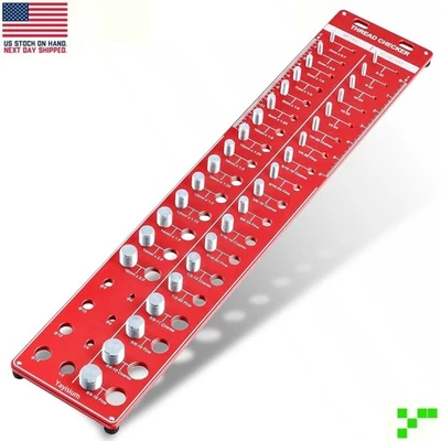 Nut & Bolt Thread Checker 48 Standard and Metric Drill #6-3/4" Identifier Gauge - Image 1 of 4