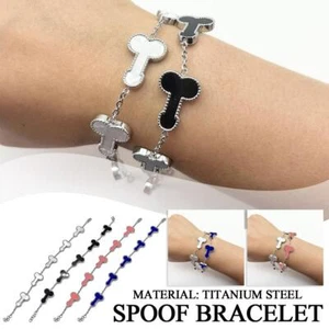 Titanium Penis Bracelet Funny Penis Bracelet Prank Gifts for Penis Lovers✈ - Picture 1 of 8