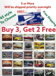 CAR Vintage Retro Tin Signs Wall Decor Metal Plaque Pub Poster Club Tavern Shop - Picture 1 of 50