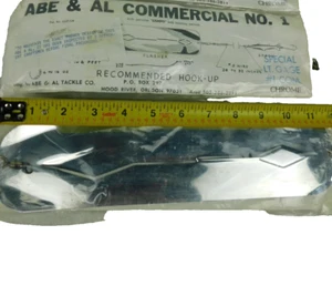 3 NOS 12" Chrome No. 1 Flasher Herring Dodgers Hood River Oregon Vintage Fishing - Imagen 1 de 7