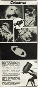 1978 Vintage Print Ad Celestron C90 Telescope Astronomy Planets Wildlife Insects - Picture 1 of 2