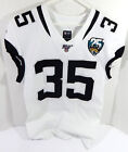2019 Jacksonville Jaguars #35 Game Issued White Jersey 25Th 100Th Patch 42