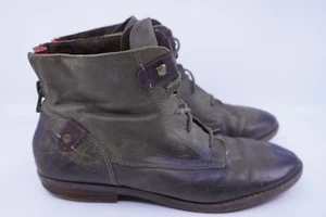 OTBT Taos Damengröße 10 M braune modische Leder-Schnürstiefeletten Bootie - Bild 1 von 6