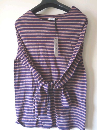 T shirt maglione zebrato maniche lunghe Versace con zip sulle spalle tg S