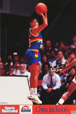POSTER : NBA BASKETBALL: CHRIS JACKSON - DENVER NUGGETS  FREE SHIP  #7459 RC22 P Cover