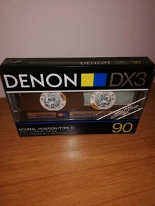 Denon sealed cassette, tape, DX3 90, Normal position I - Zdjęcie 1 z 2