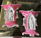 Joli paire vases porcelaine paris XIXéme religion Vierge