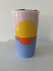 Starbucks Florida Sunset Pelican Ceramic Traveler Tumbler Coffee Mug 12oz w/ lid