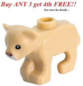 ☀️NEW LEGO Minifigure Mini Figure Minifig Animal Pet Baby lion Tiger Cub - Picture 1 of 3