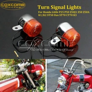 TURN SIGNAL LIGHTS FOR HONDA Z50 MONKEY CHALY DAX CF50 CF70 CT70 ST50 ST70 ST90 - Picture 1 of 10