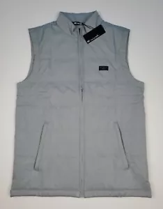New Travis Mathew Seaboard Vest Mens S Gray Full Zip Lightweight Insulated Golf - Picture 1 of 11