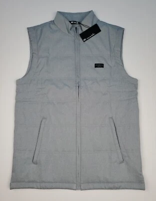 New Travis Mathew Seaboard Vest Mens S Gray Full Zip Lightweight Insulated Golf - Image 1 of 4
